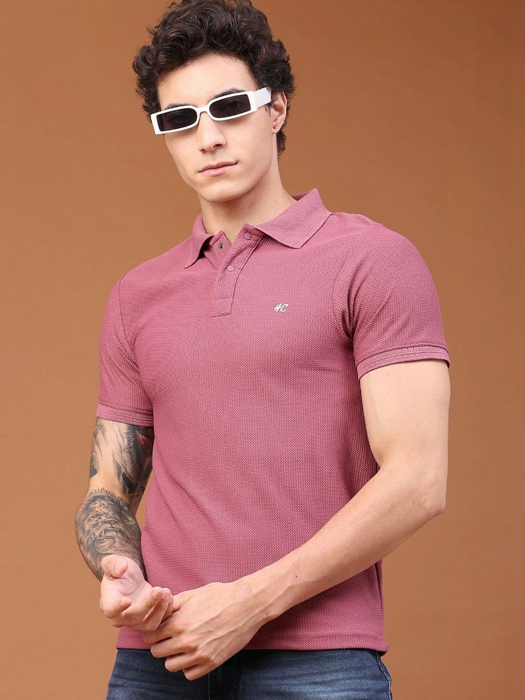 V-Mart Men Polo Collar Slim Fit T-shirt thumbnail 4