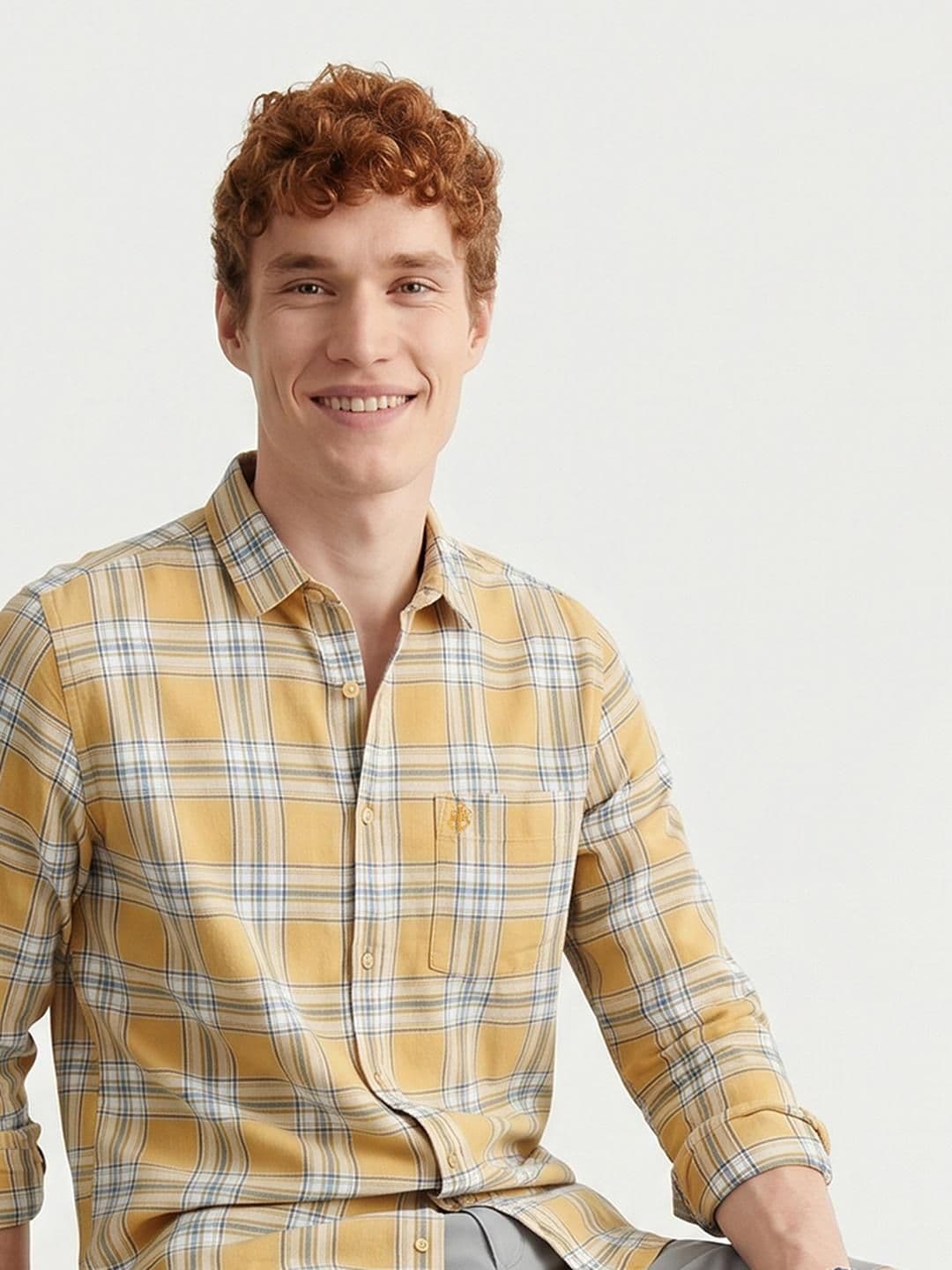 Mast & Harbour Soft Touch Cotton Check Shirt - view 1