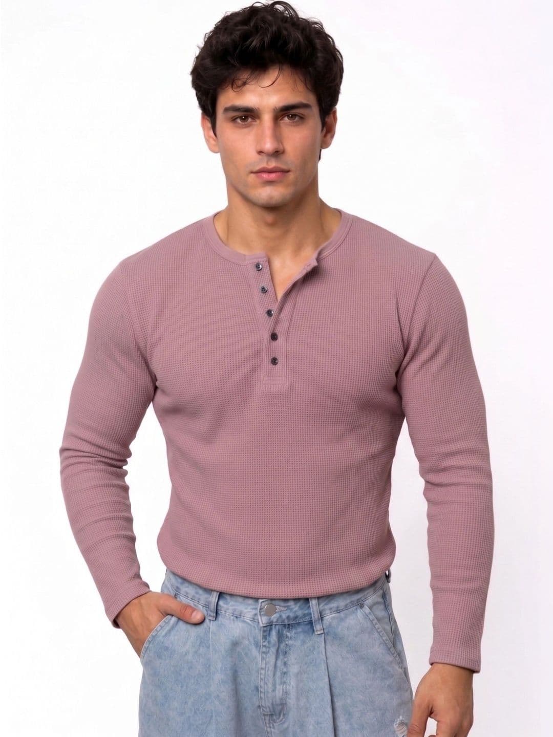 Azizan Men Henley Neck T-shirt - view 1