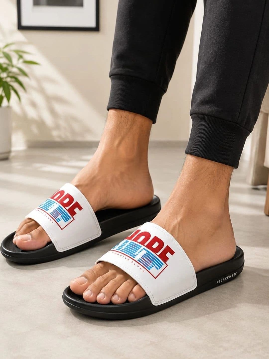 DHR FOOTWEAR Unisex Printed Sliders thumbnail 3