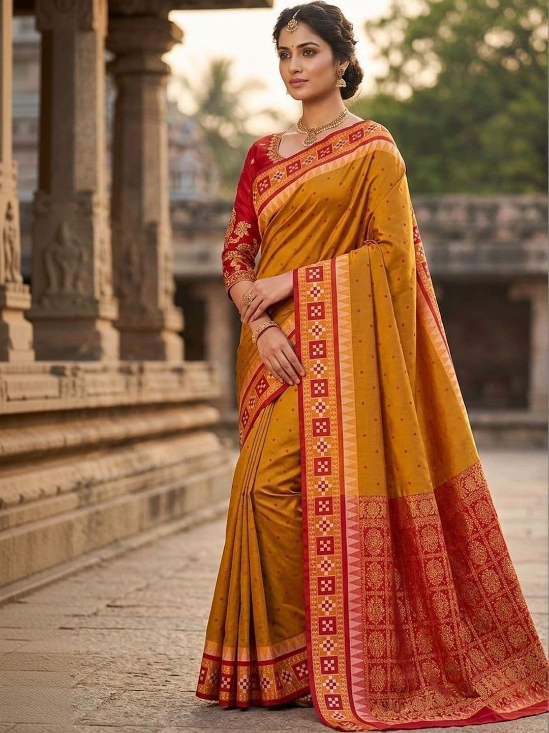 Silk Loomluxe Zari Art Silk Sambalpuri Saree thumbnail 4