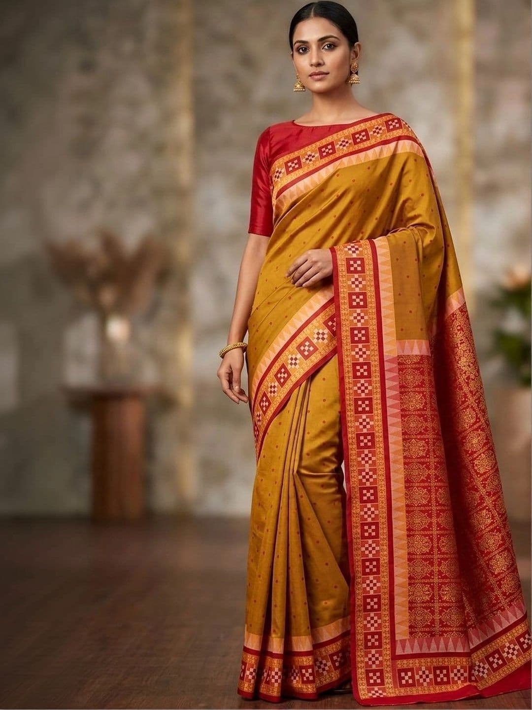 Silk Loomluxe Zari Art Silk Sambalpuri Saree - view 1