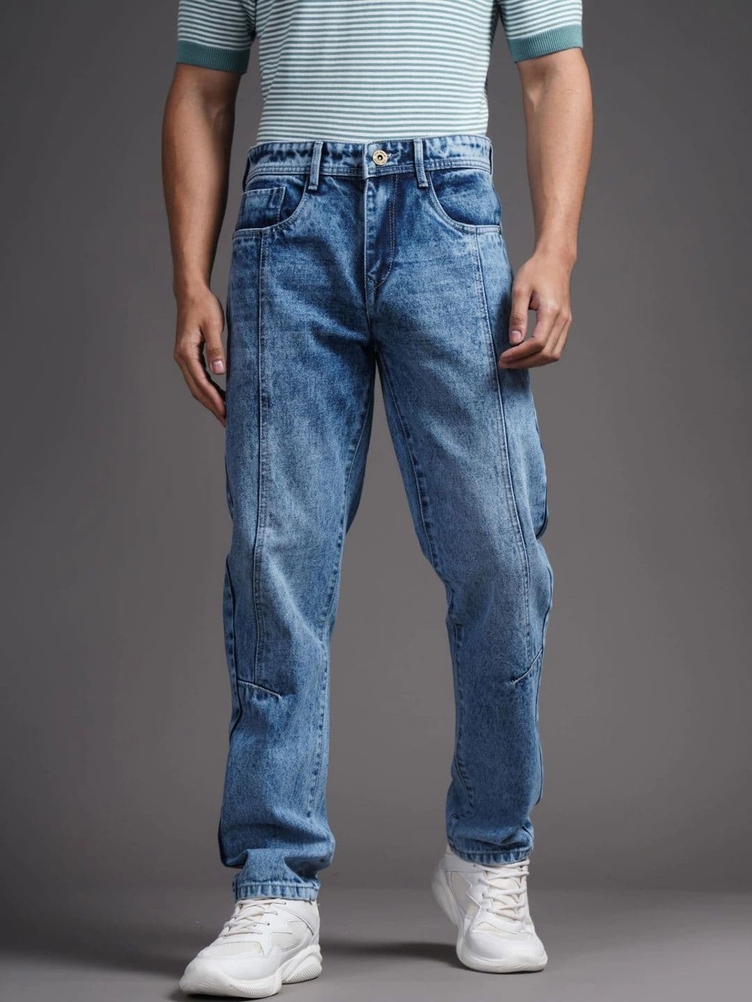 PAUL STREET Men Comfort Tapered Fit Mid-Rise Jeans - view 1