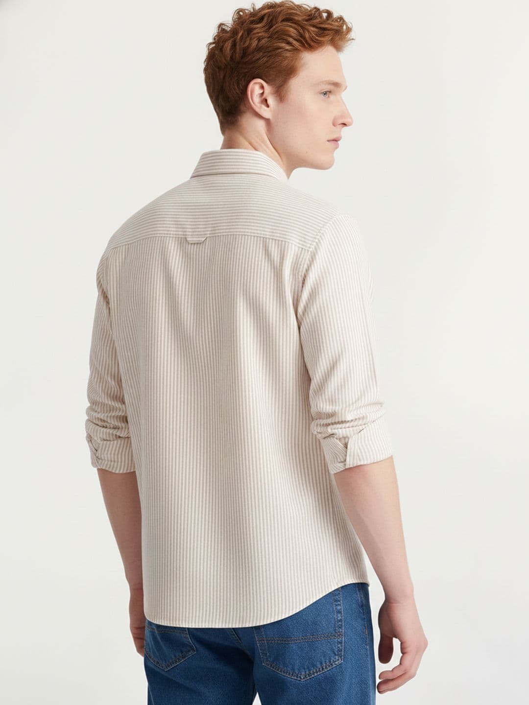 Mast & Harbour Oxford Stripe shirt thumbnail 3