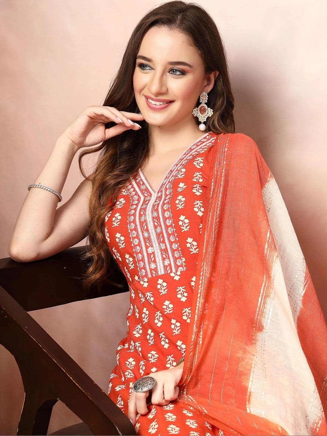 Stylum Women Ethnic Motifs Printed Thread Work Indie Prints Kurta thumbnail 7
