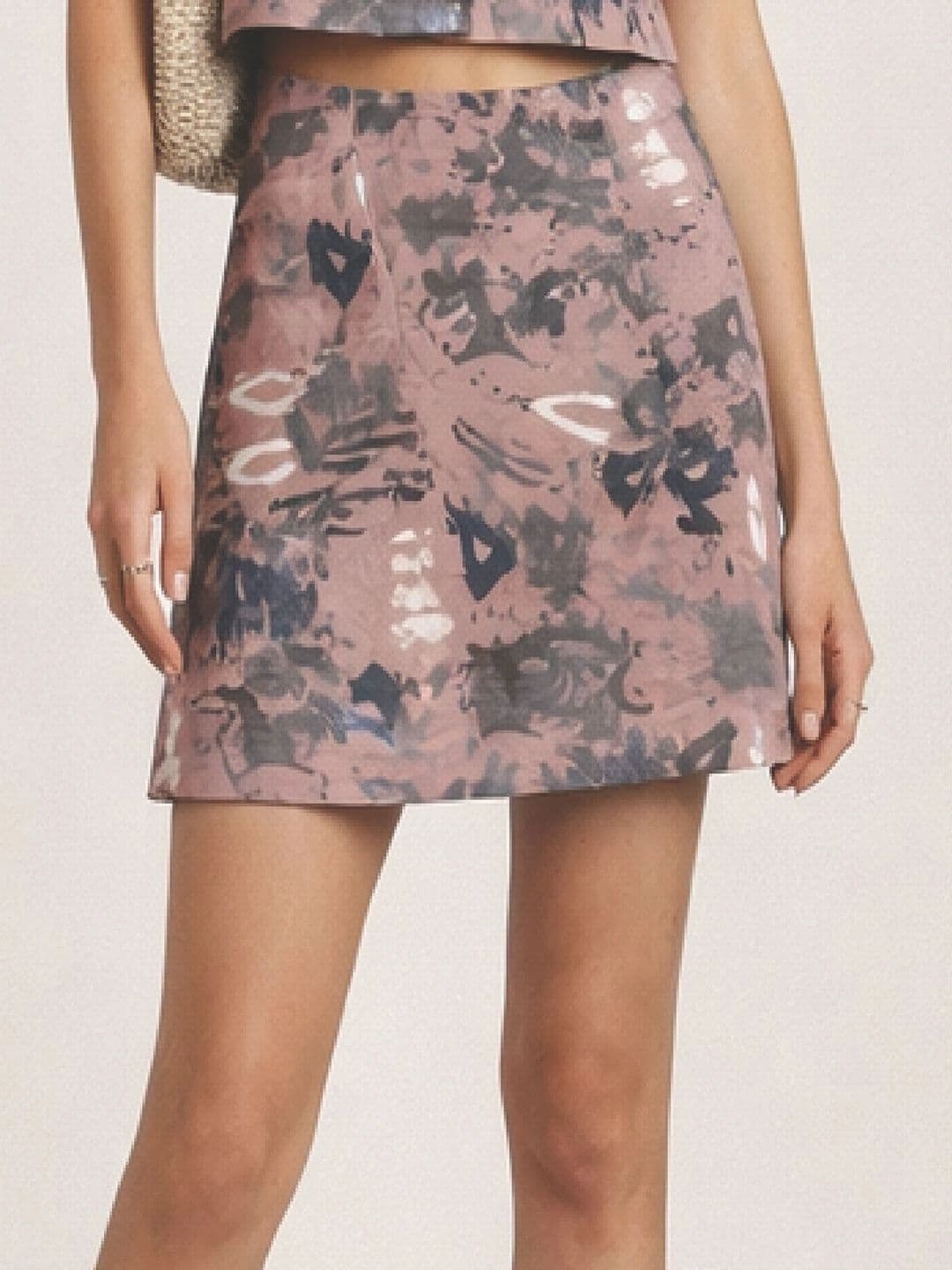 Unwind Mode Women Abstract Mini A-Line Skirt thumbnail 4