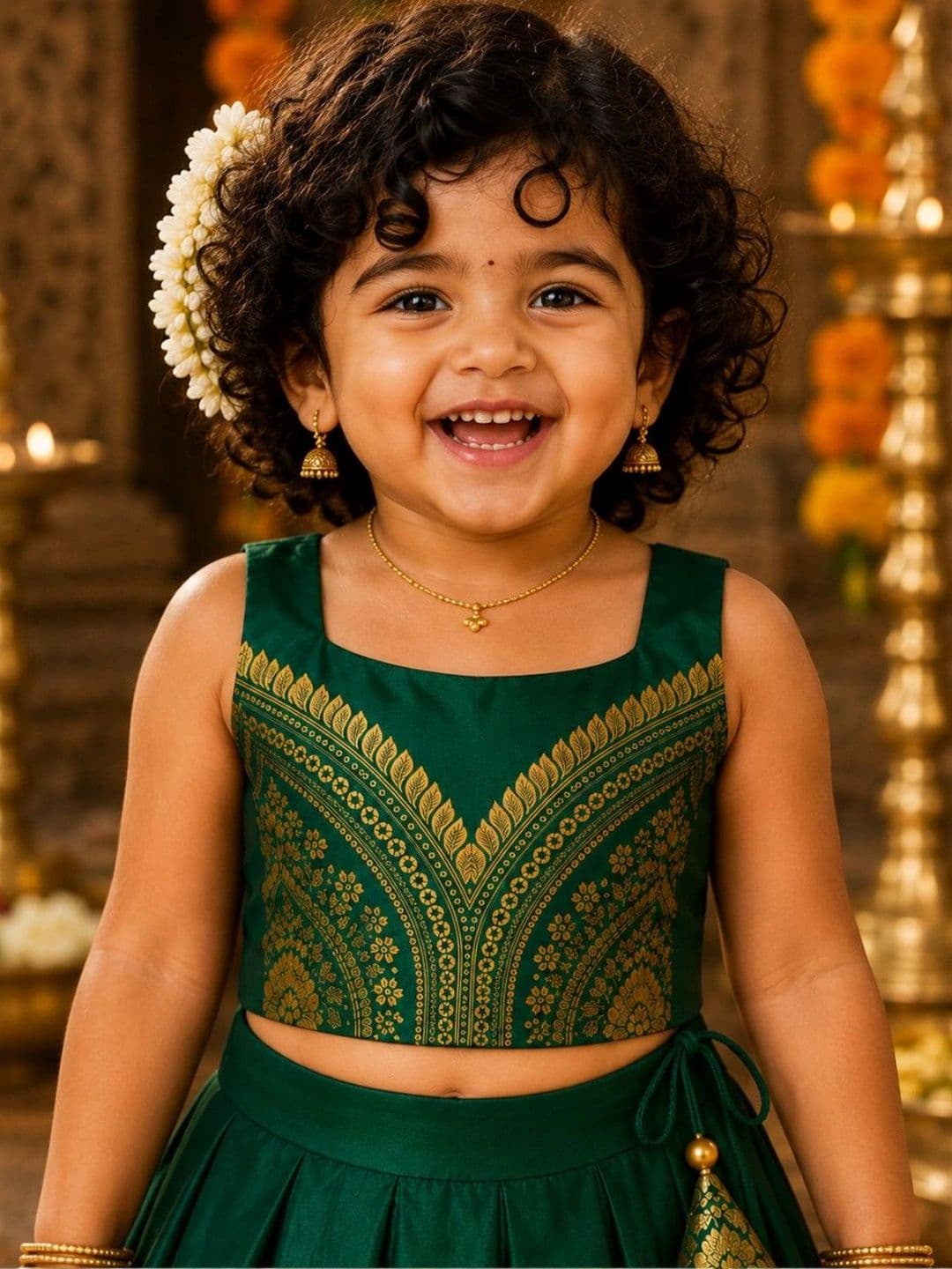 Xepon Girls Ready to Wear Lehenga & thumbnail 4