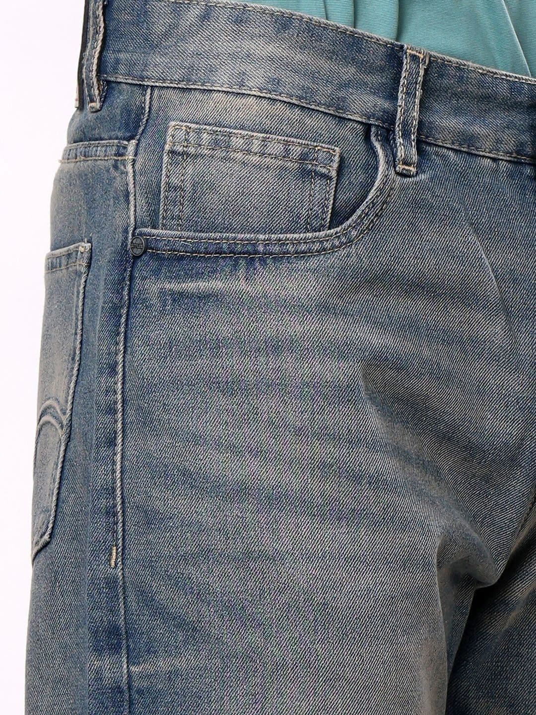 Stylox Men's Baggy Fit Non-Stretchable Mid-Rise Denim Jeans thumbnail 4