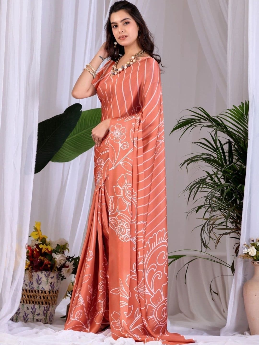 Moda Rapido Floral Designer Saree thumbnail 6