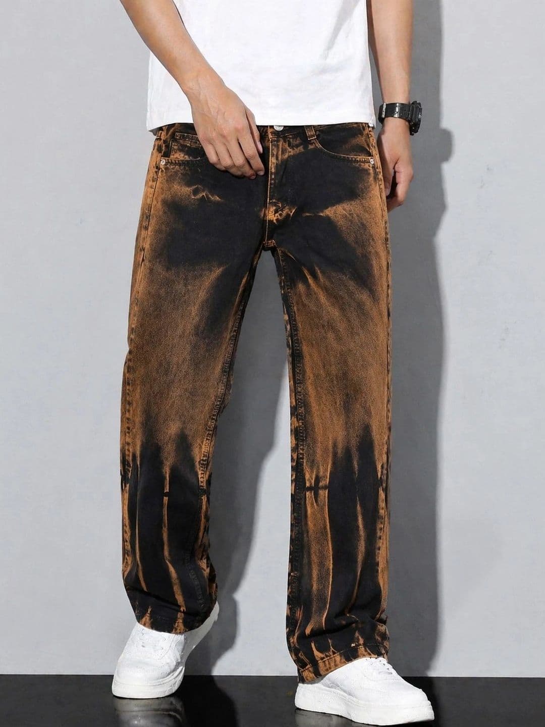 VERTICALS Men Straight Fit Mid-Rise Jeans - view 1