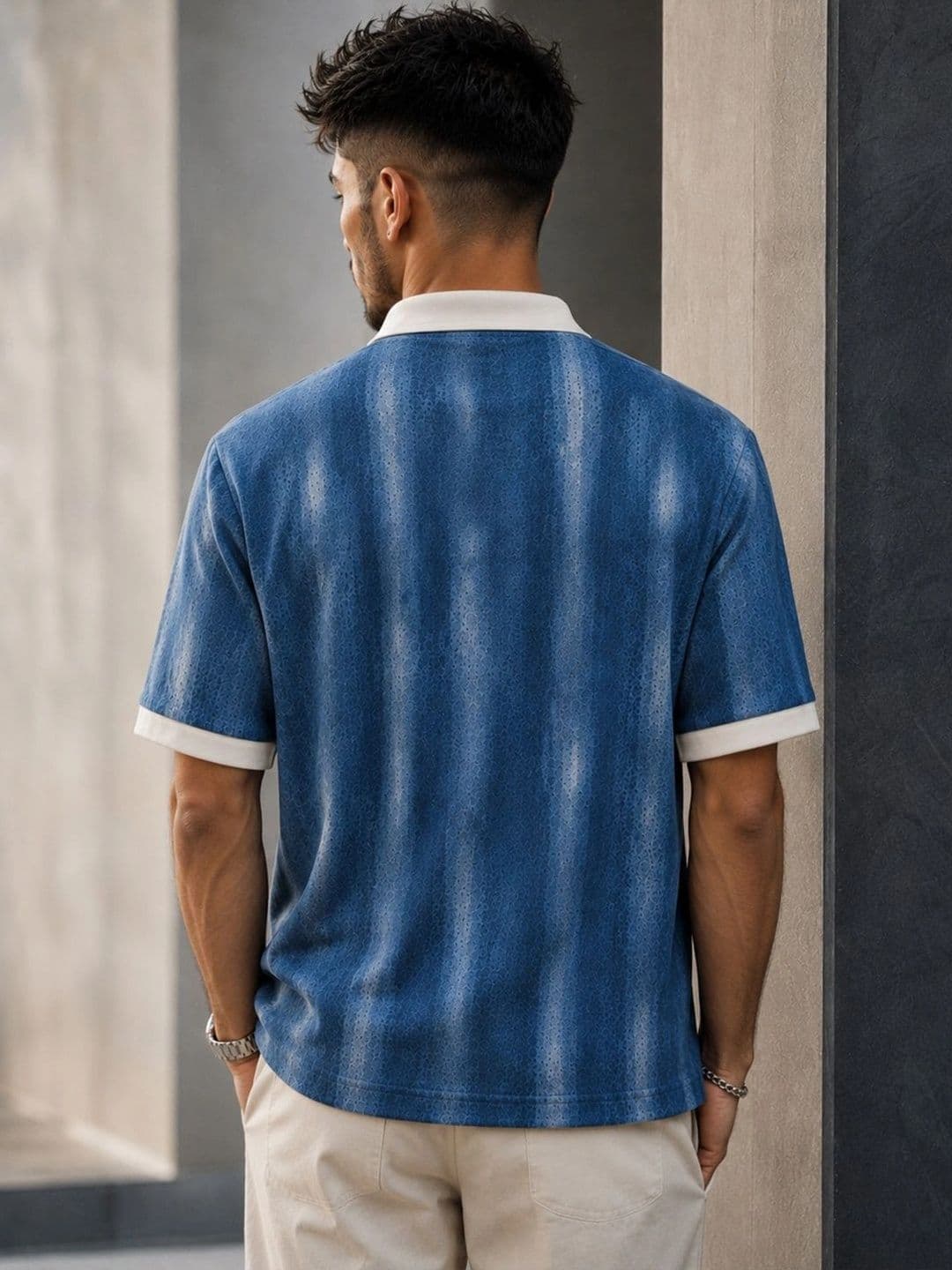 Force Men Dyed Polo Collar T-shirt thumbnail 3