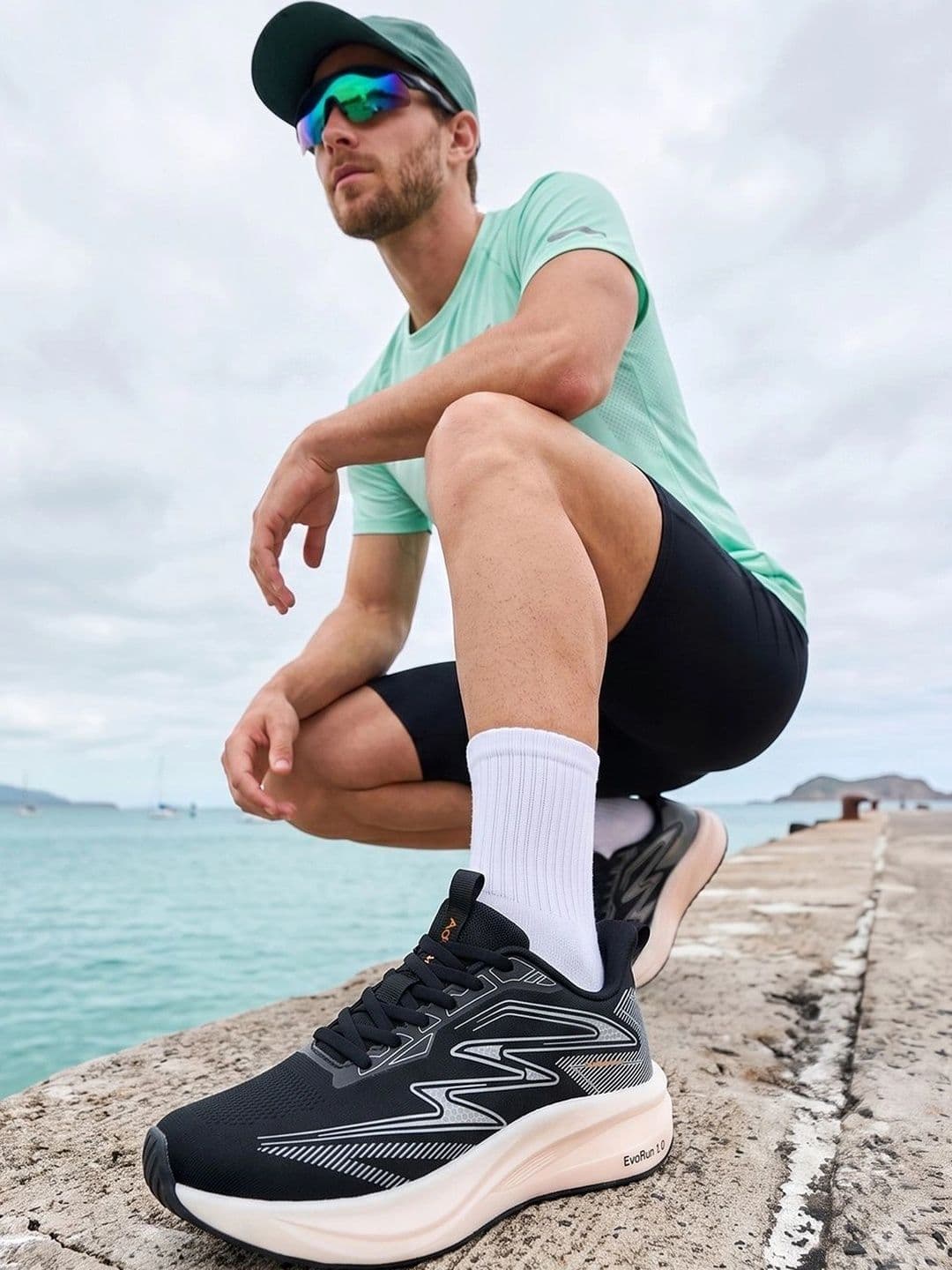 Adventra Sports Men Mesh Running Non-Marking Shoes thumbnail 2