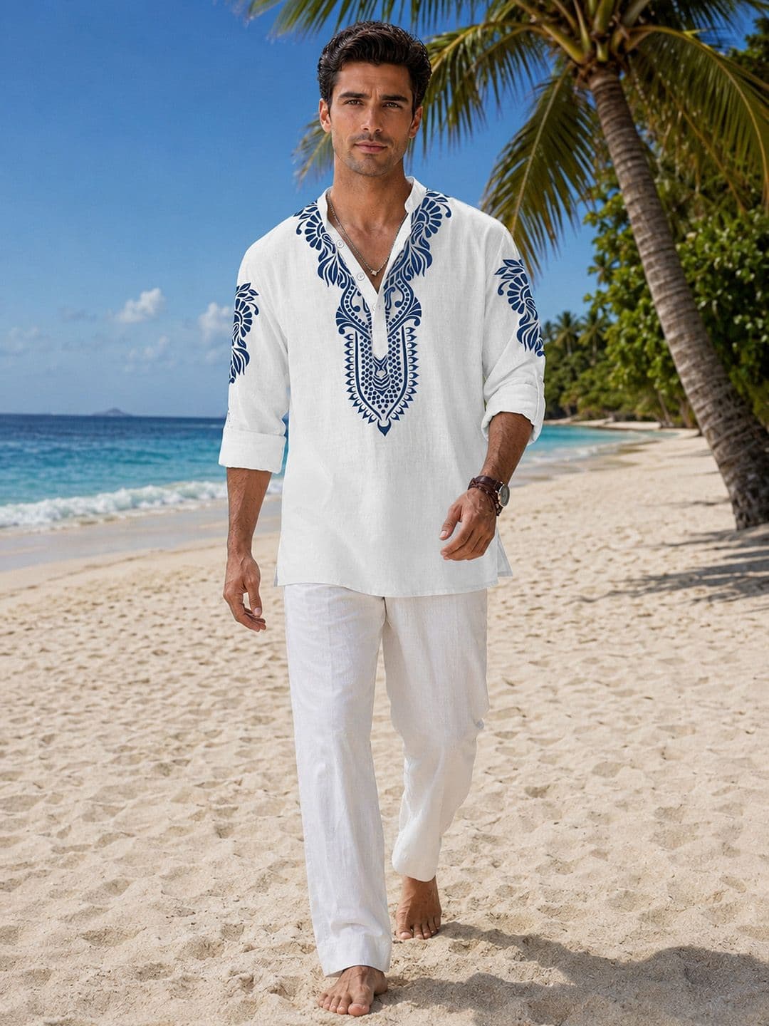 Anouk Men Ethnic Motifs Printed Kurta thumbnail 5
