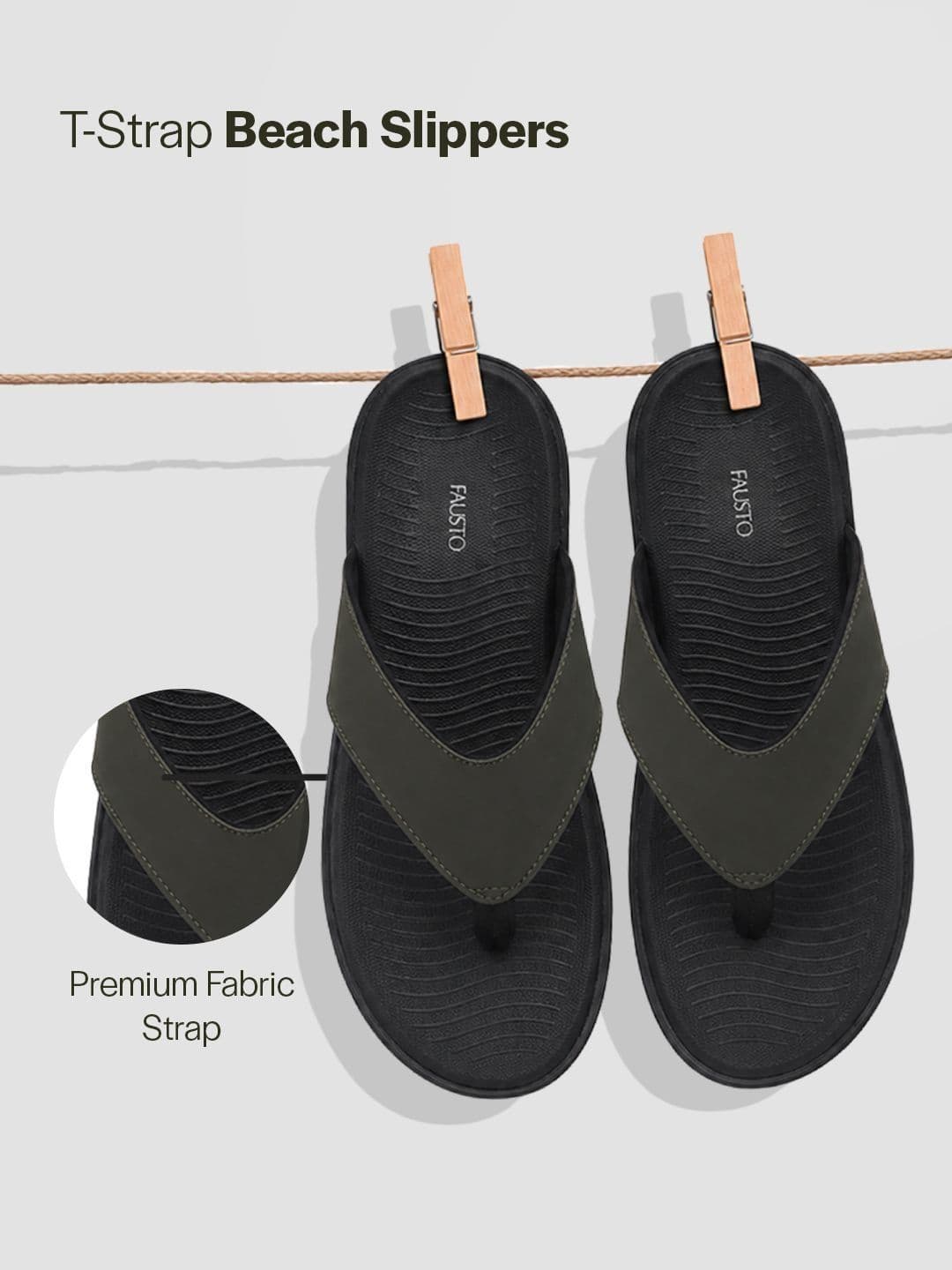 FAUSTO Men Thong Flip-Flops thumbnail 2