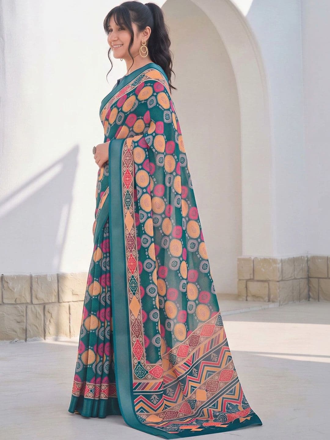 Anouk Zari Designer Saree thumbnail 6