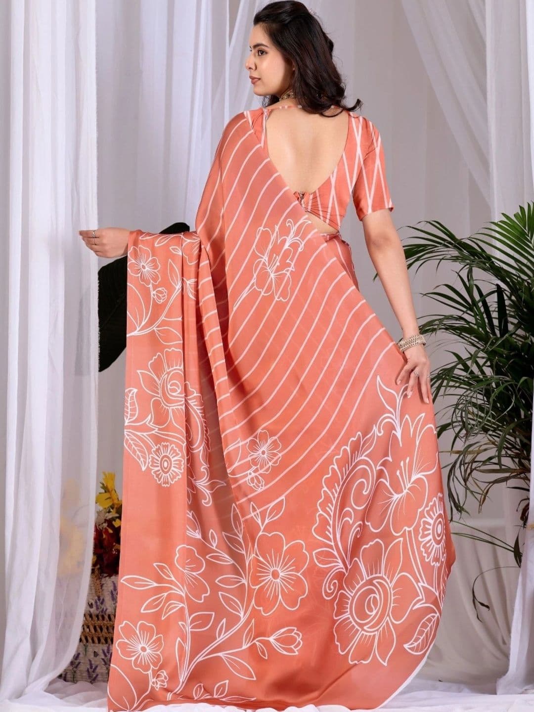 Moda Rapido Floral Designer Saree thumbnail 7