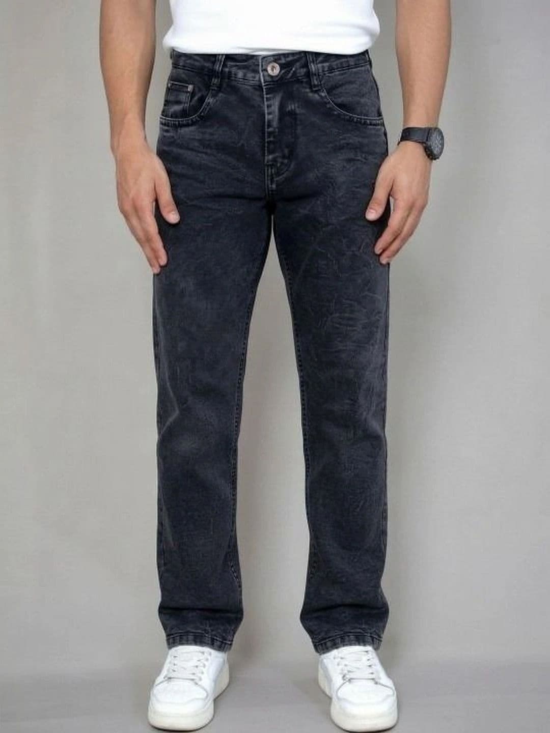 Moda Rapido Men Straight Fit Mid-Rise Light Fade Jeans thumbnail 3
