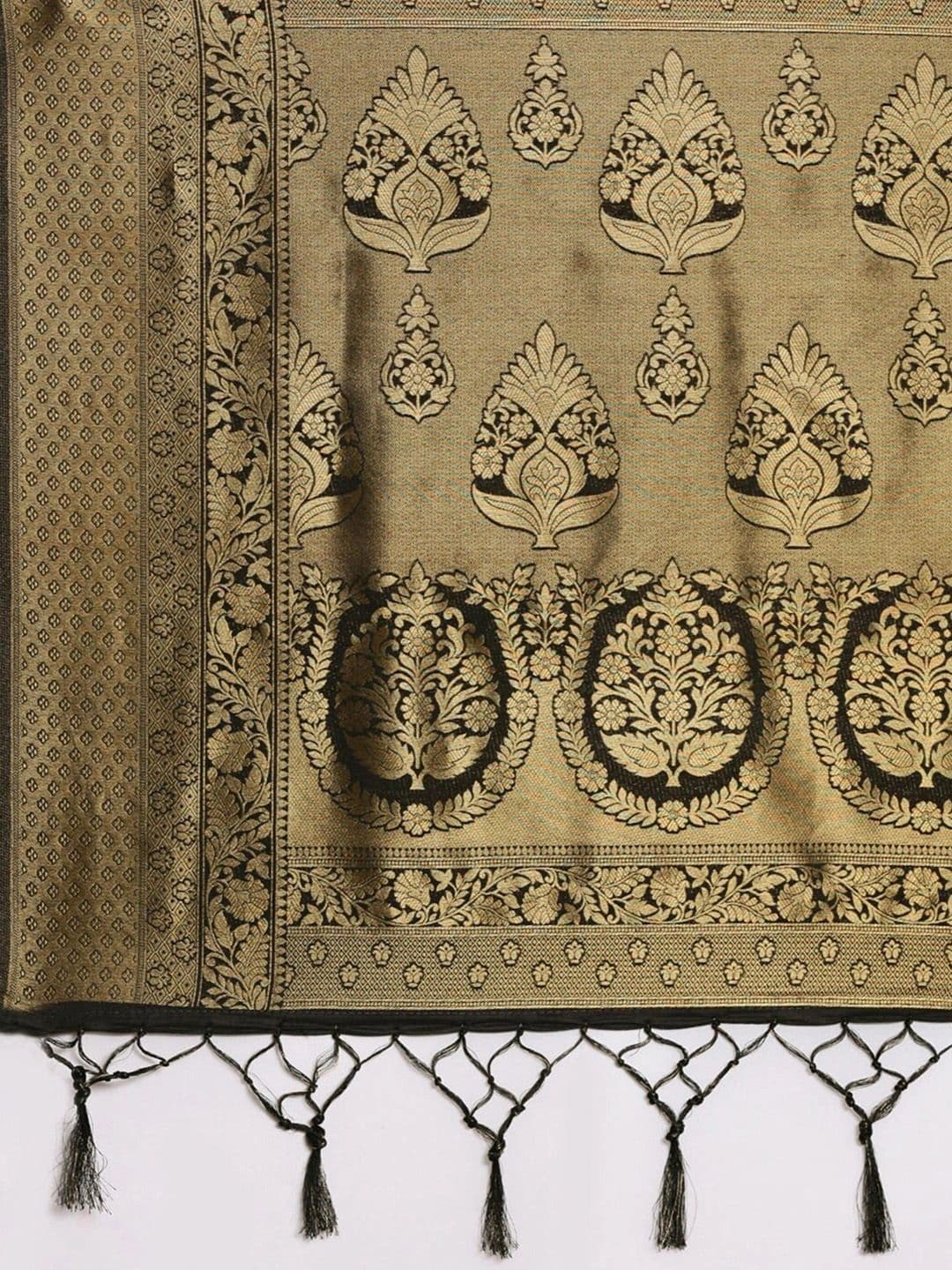 Anouk Woven Design Zari Silk Blend Designer Kanjeevaram Saree thumbnail 4