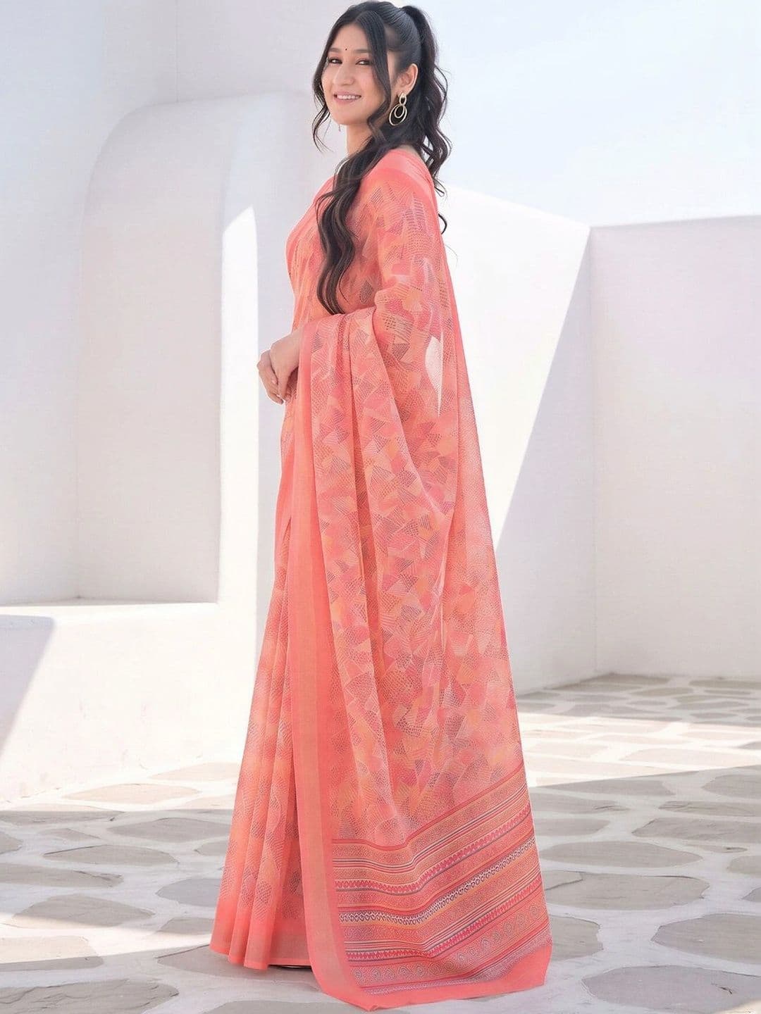 Anouk Zari Designer Saree thumbnail 3