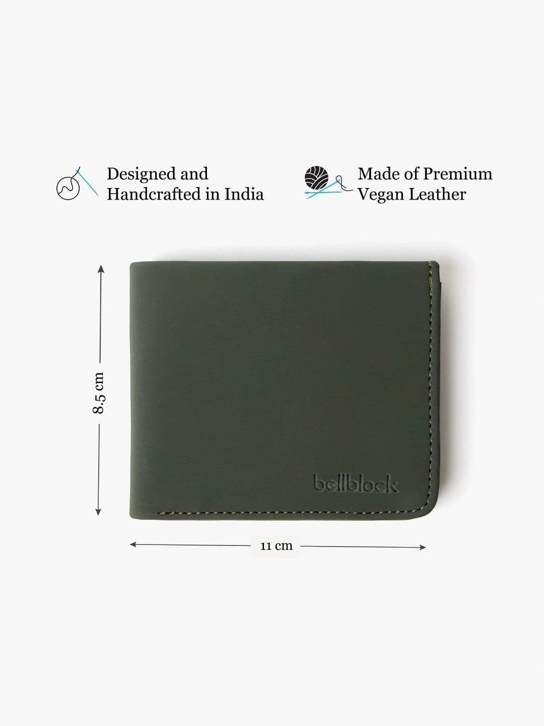 Bellblock Unisex PU Two Fold Wallet with SIM Card Holder thumbnail 6