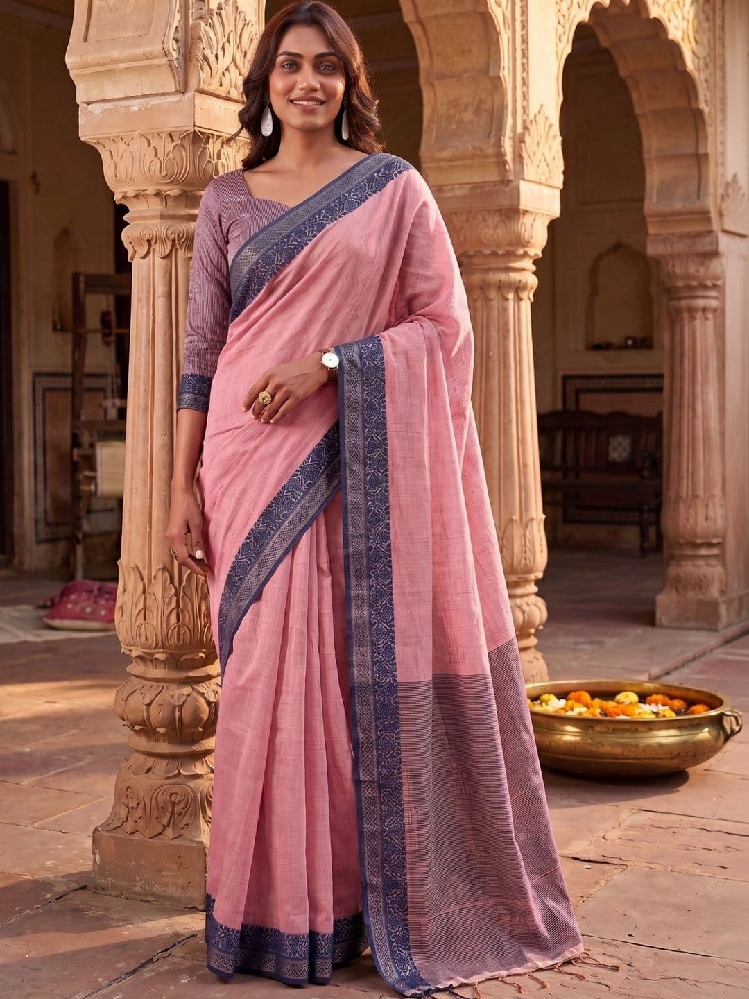 Madhuhansh Silk Cotton Patola Saree - view 1