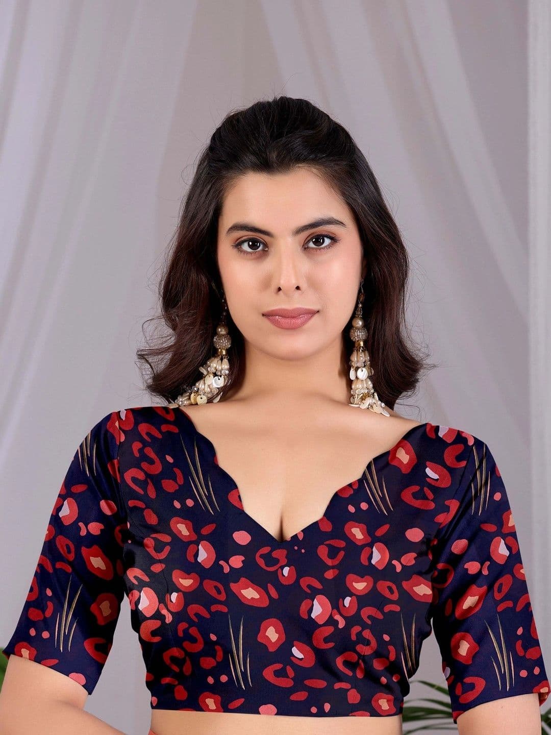 Moda Rapido Floral Satin Designer Saree thumbnail 7