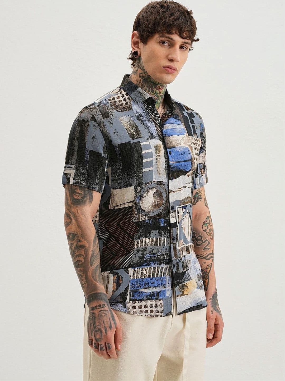 Banana Club Men Slim Fit Printed Casual Shirt thumbnail 3