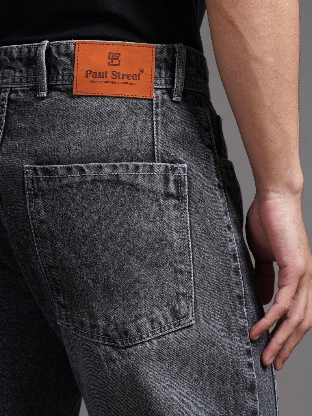 PAUL STREET Men Comfort Tapered Fit Mid-Rise Jeans thumbnail 2
