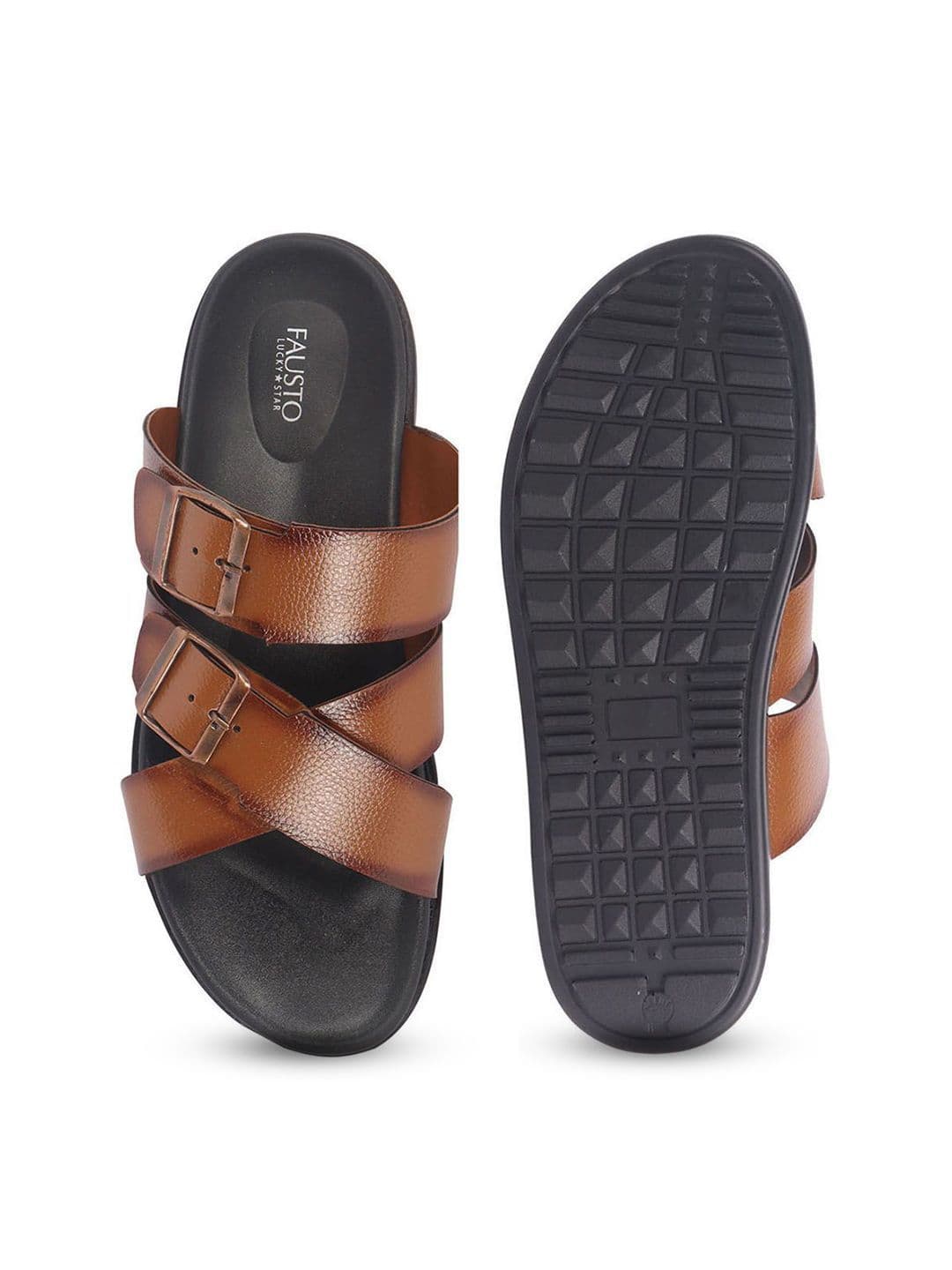 FAUSTO Men PU Comfort Sandals thumbnail 6
