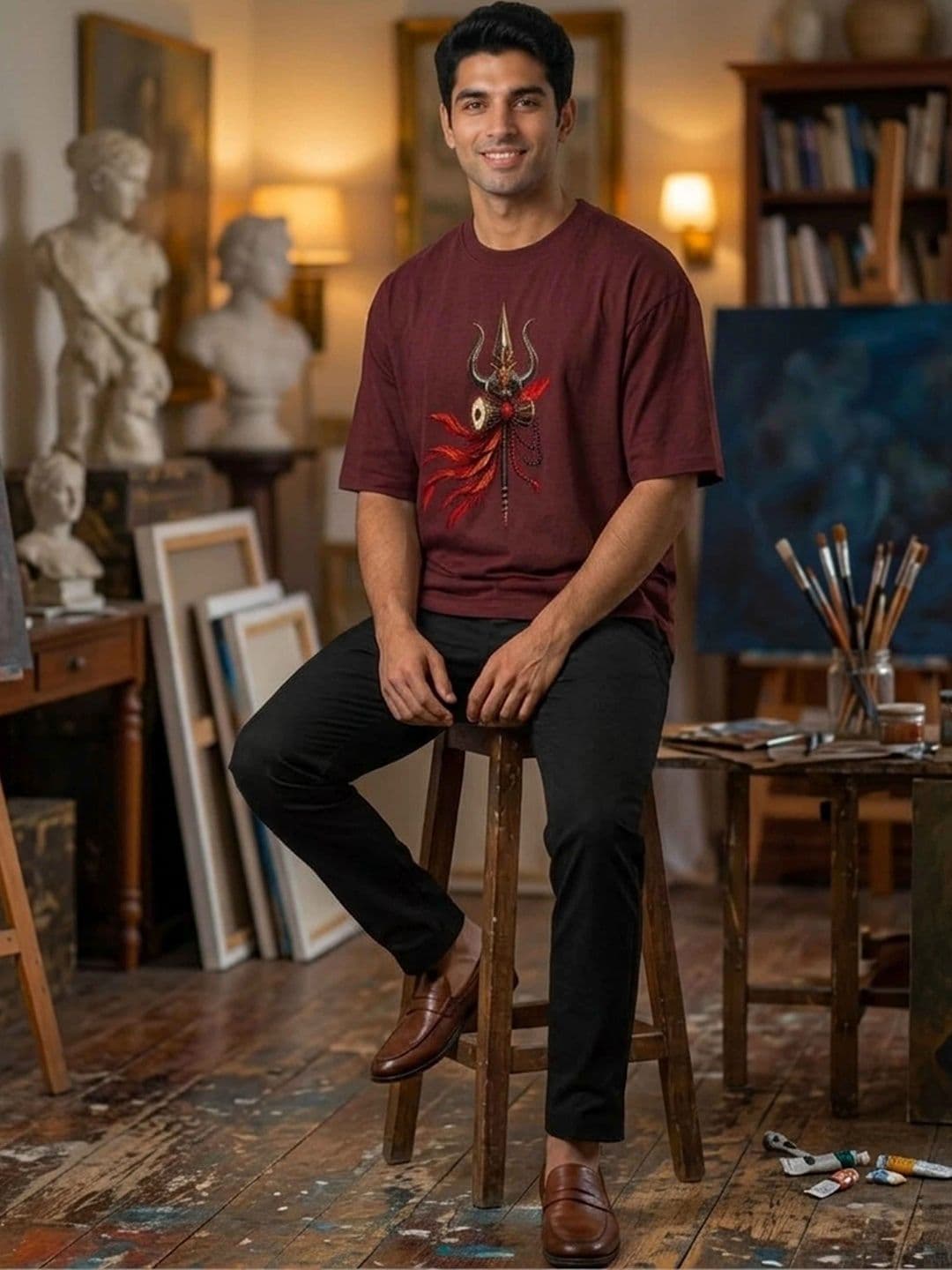 EXCELLO Men Printed T-shirt thumbnail 2