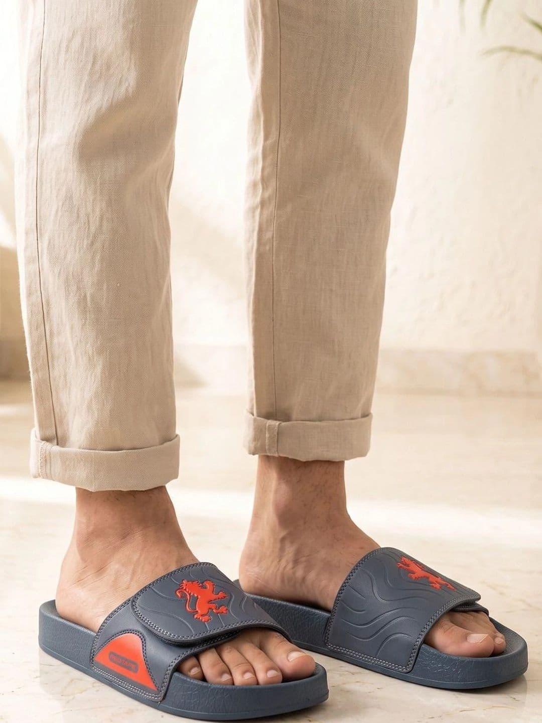 Red Tape Men Embellished Sliders thumbnail 2