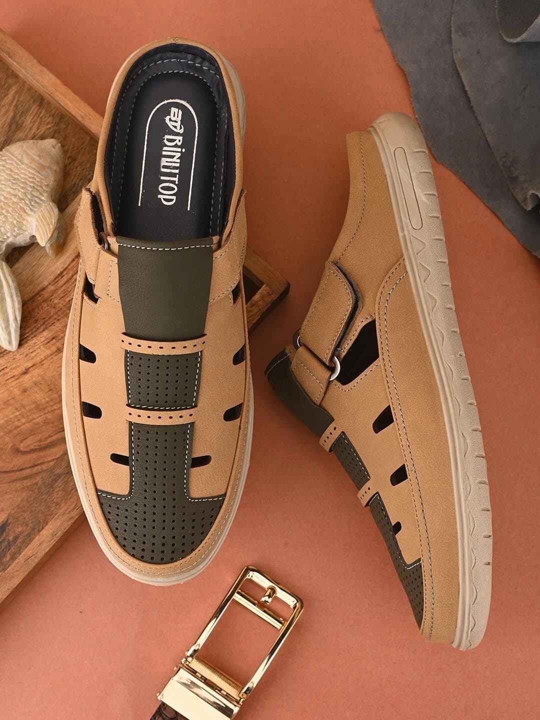 BINUTOP Men Leather Shoe-Style Sandals - view 1