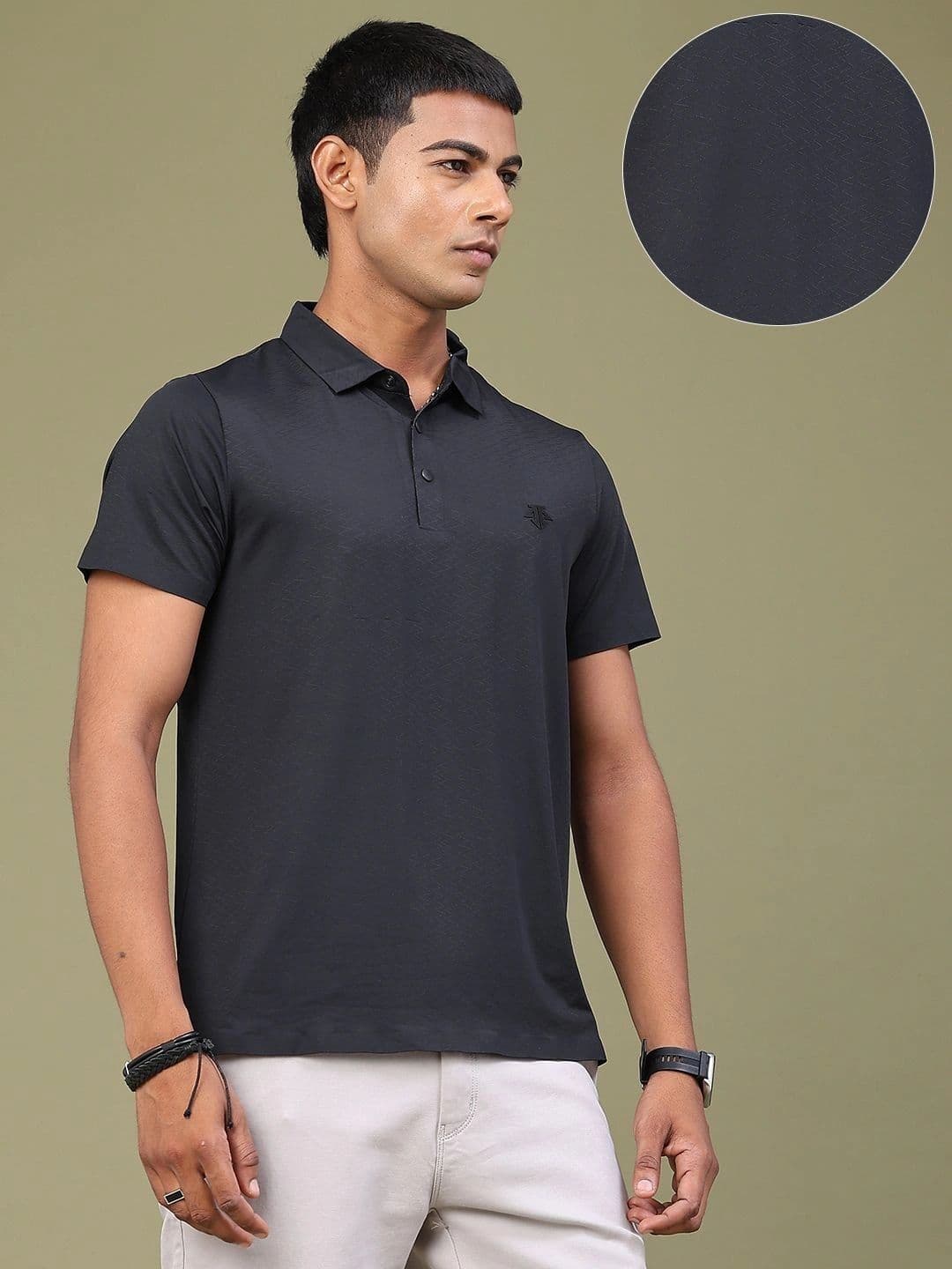V-Mart Men Polo Collar Slim Fit T-shirt thumbnail 6