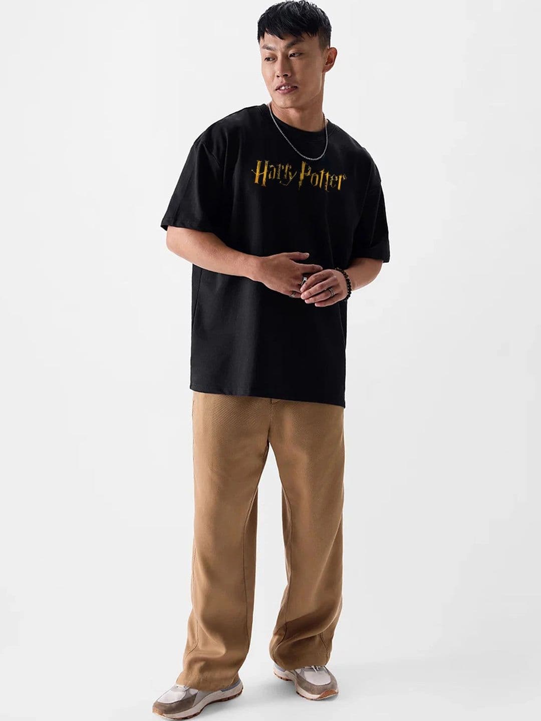 Moda rapido X TOGS & TERRE Men Typography Printed Organic Cotton Blend T-shirt thumbnail 4