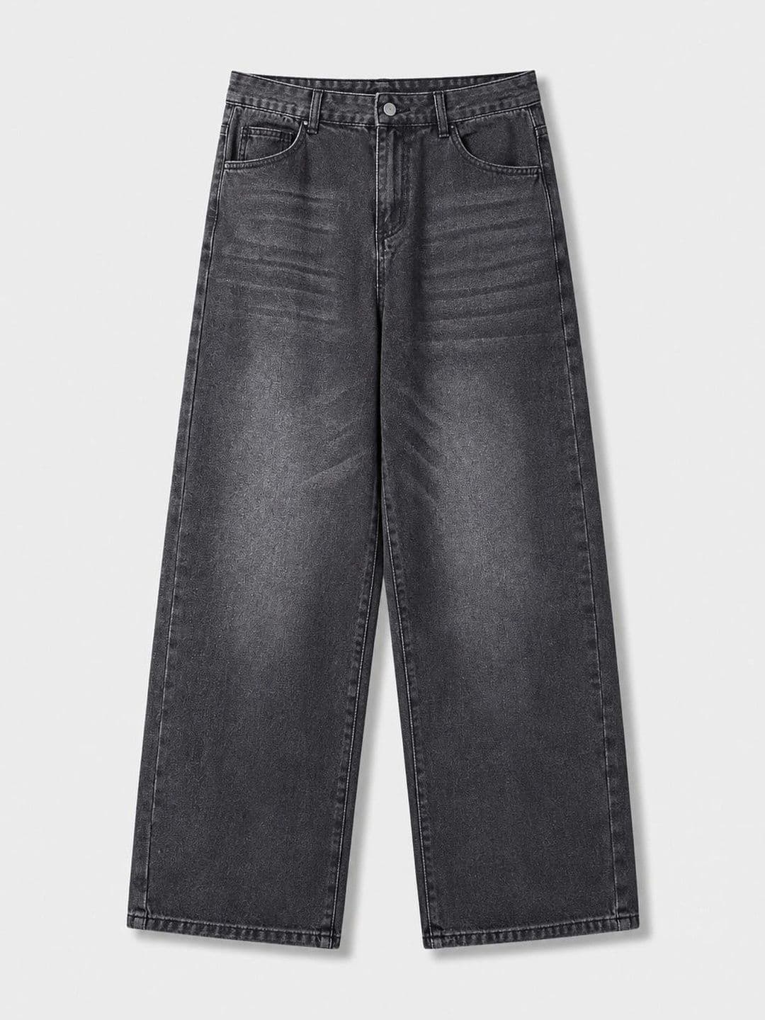BREXX Men Wide Leg Mid-Rise Stretchable Jeans thumbnail 4