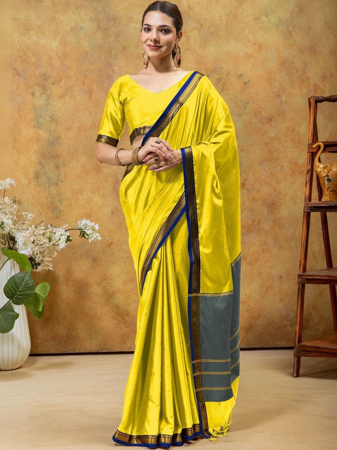 KALINI Zari Designer Gadwal Saree - view 1