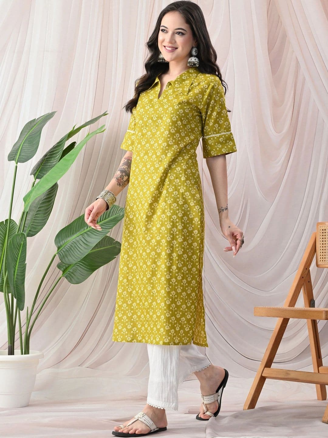 JEMCY Women Ethnic Motifs Printed Kurta thumbnail 2