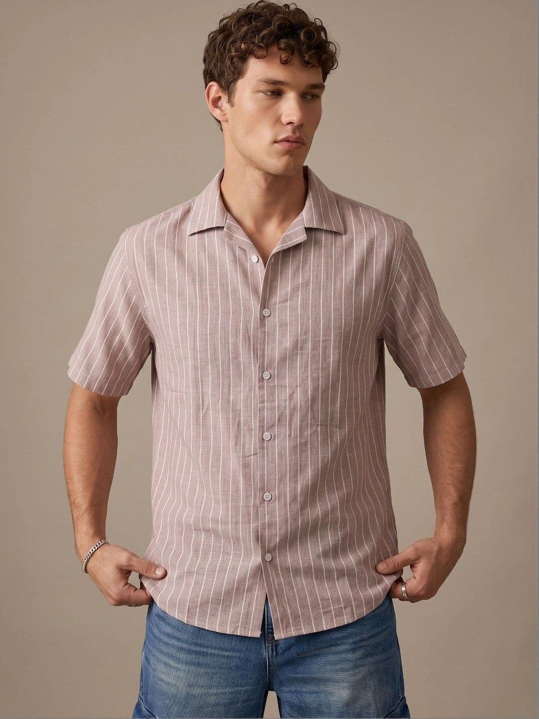 Mast & Harbour Men Classic Striped Casual Shirt - view 1