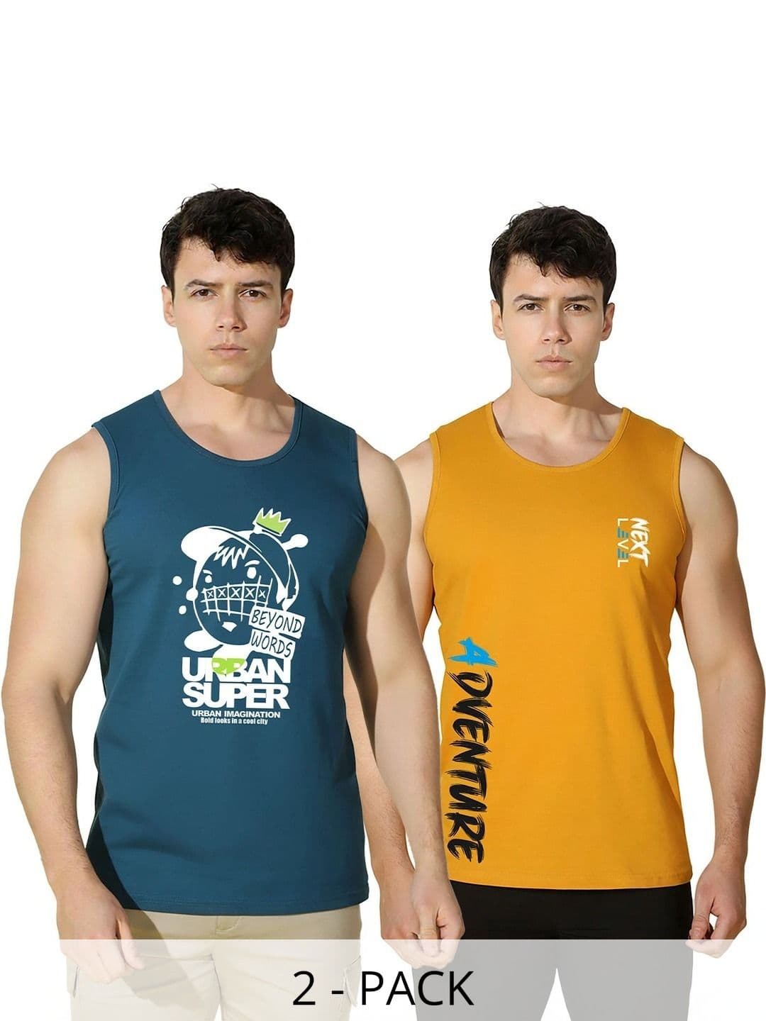 MINISTRY OF FRIENDS Men Pack of 2 Printed T-shirt - view 1