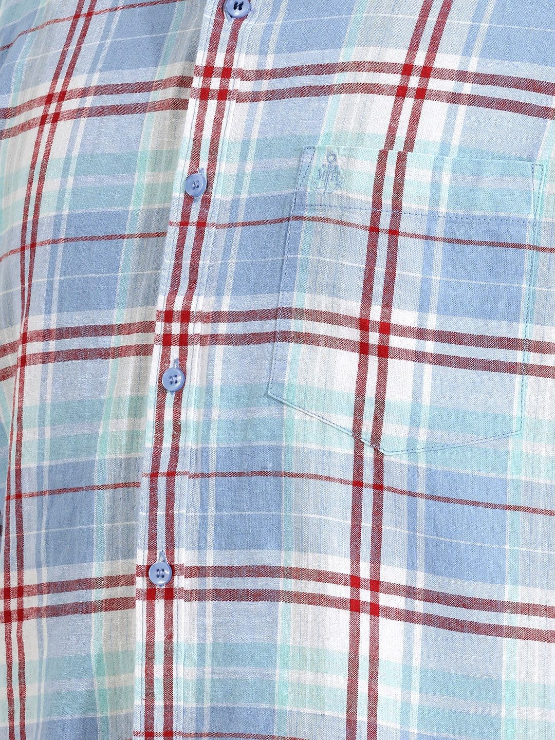 Mast & Harbour Linen Blend Check Shirt thumbnail 2