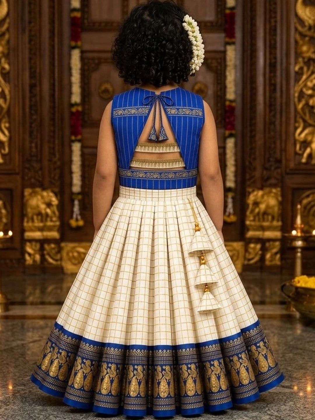 amzira Girls Ready to Wear Lehenga & thumbnail 4
