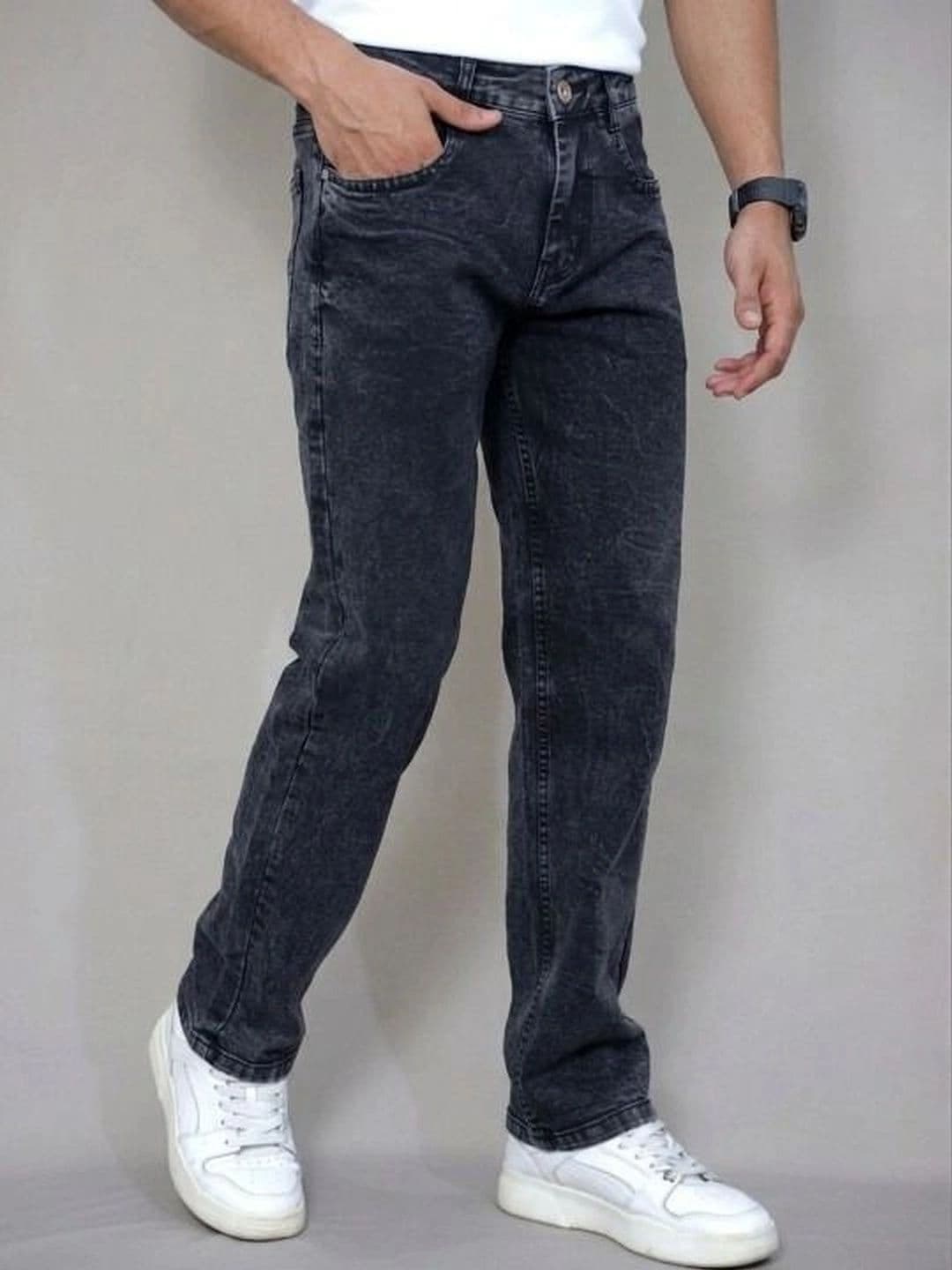 Moda Rapido Men Straight Fit Mid-Rise Light Fade Jeans thumbnail 5