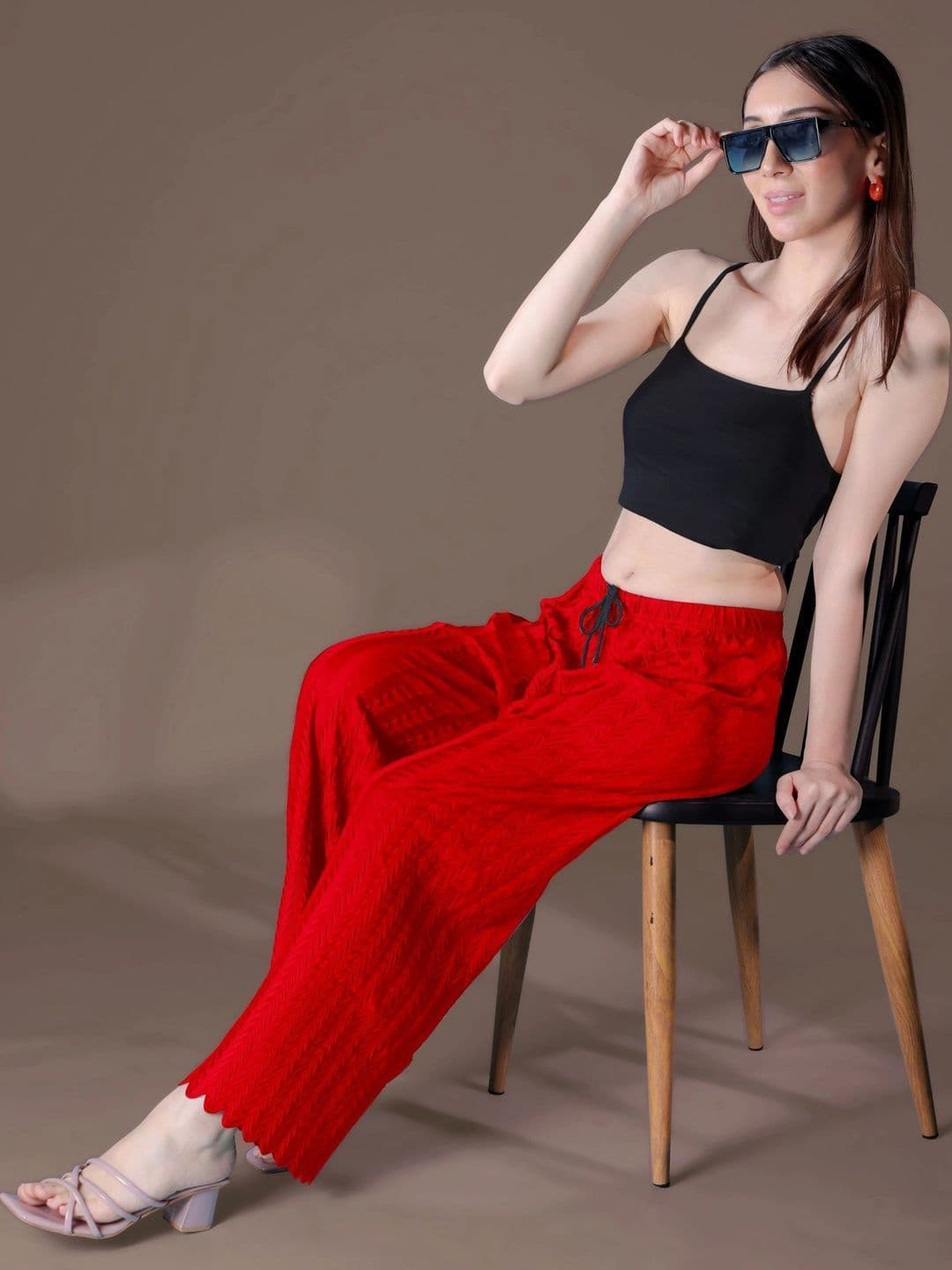 Tijarat Women 2 Knitted Palazzos thumbnail 6
