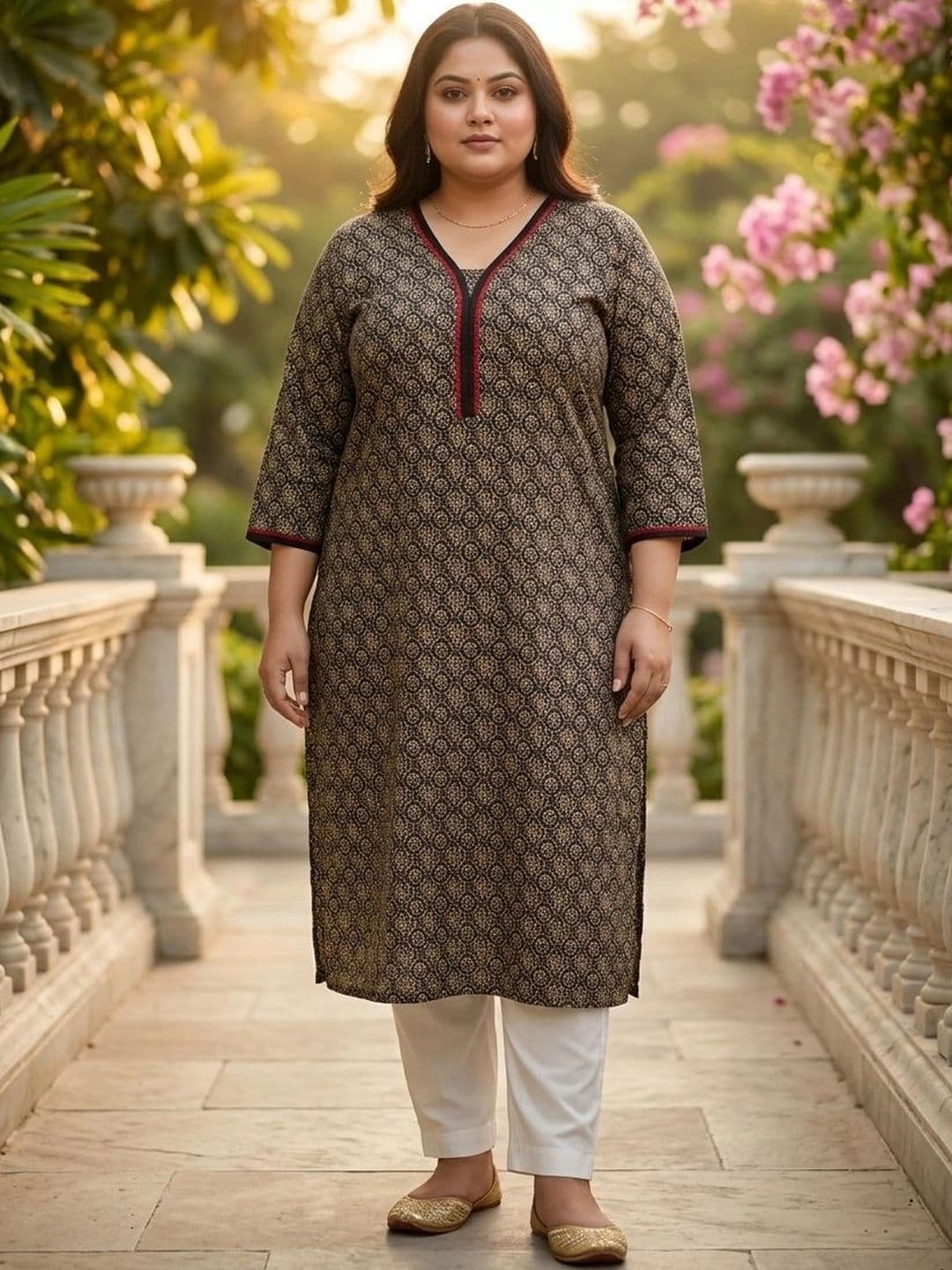 Sztori Women Floral Printed Kurta - view 1