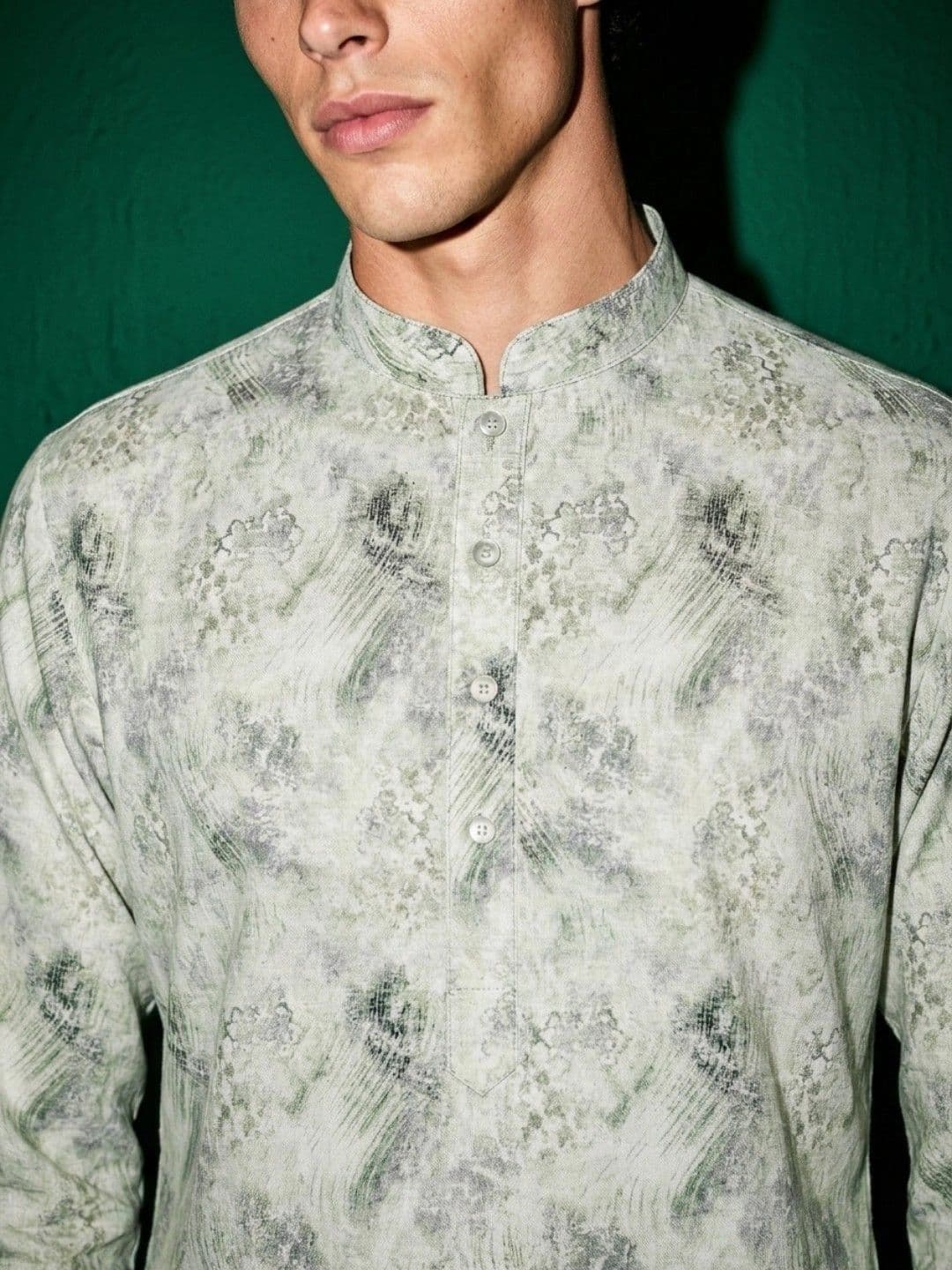 DRIP CHOWK Men Printed Jacquard Kurta thumbnail 4