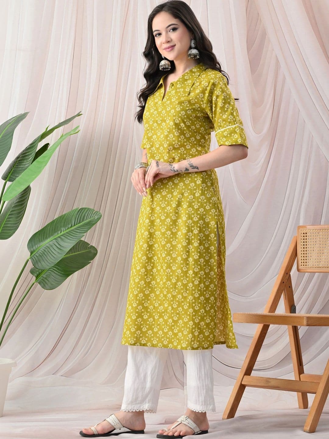 JEMCY Women Ethnic Motifs Printed Kurta thumbnail 6