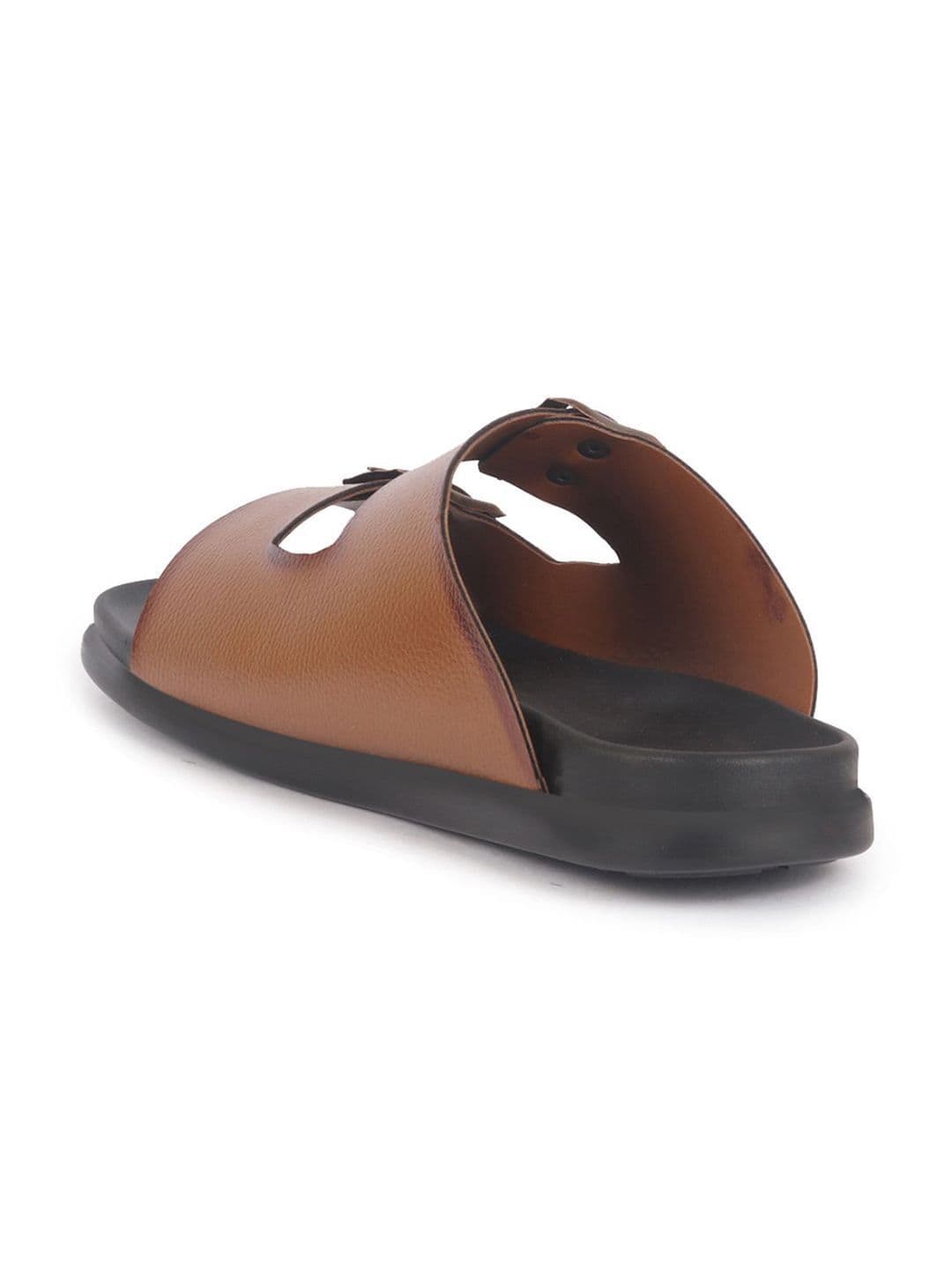 FAUSTO Men PU Open Toe Slip-On Comfort Sandals thumbnail 5