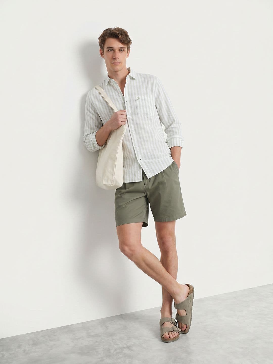 Mast & Harbour Soft Touch Stripe Shirt thumbnail 2