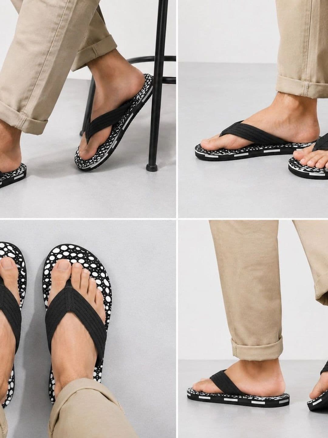 ENRIZZ Men Printed Thong Flip-Flops thumbnail 4