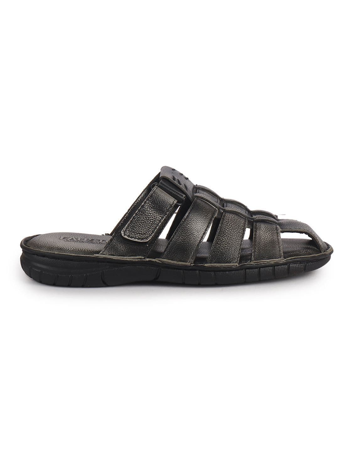 FAUSTO Men Leather Fisherman Sandals thumbnail 3